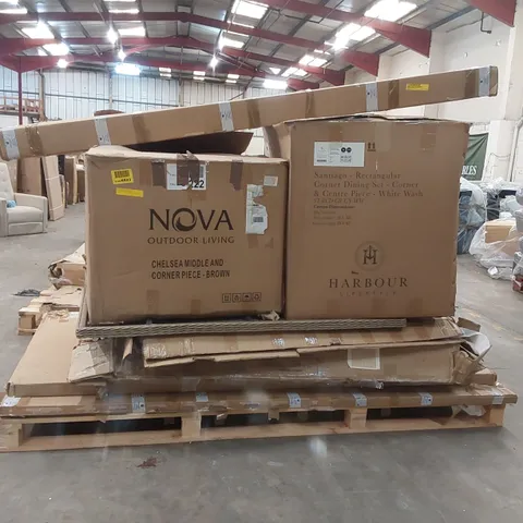 PALLET OF ASSORTED FURNITURE PARTS