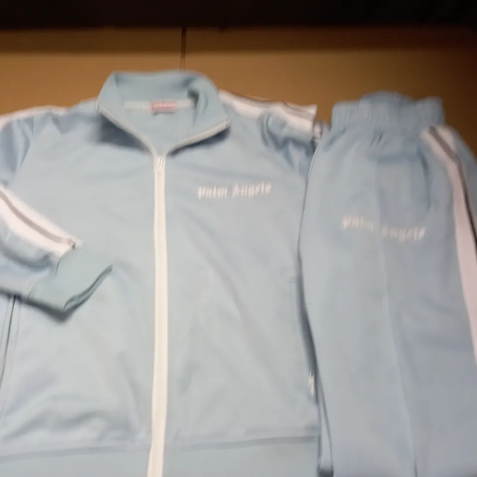 PALM ANGELS STYLE LIGHT BLUE TRACKSUIT - XS