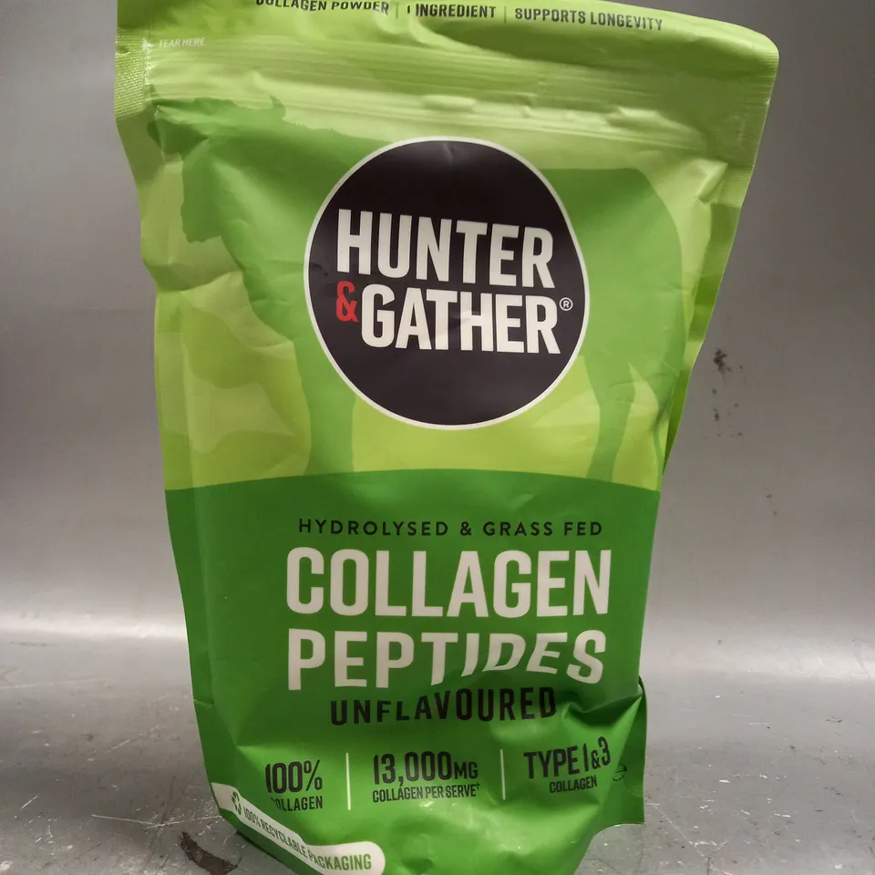 SEALED HUNTER & GATHER HYDROLYSED COLLAGEN PEPTIDES - UNFLAVOURED - 400G 