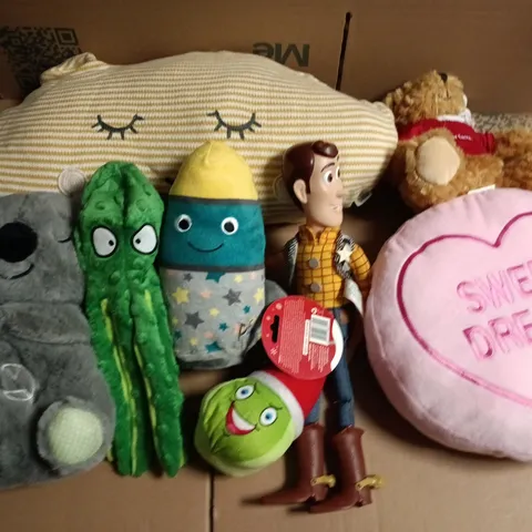 LOT OF APPROXIMATELY 14 ASSORTED PLUSH TOYS 