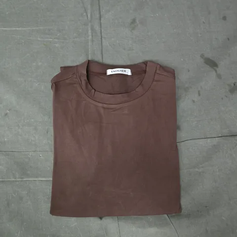 EKOUAER LONG SLEEVE TOP IN BROWN SIZE LARGE