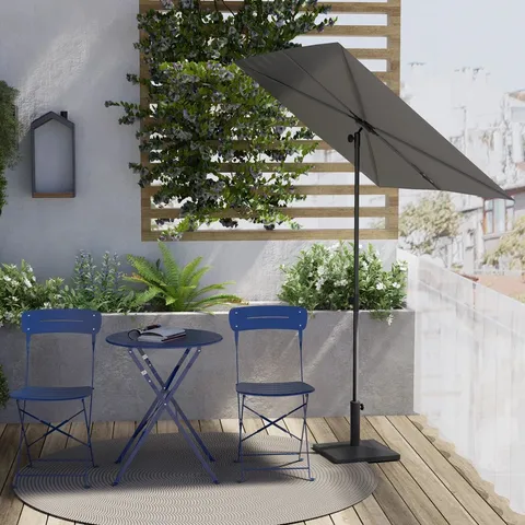 BOXED 179.7CM X 130.2CM RECTANGULAR MARKET PARASOL (1 BOX)