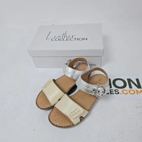 NATASHA LEATHER COLLECTION BEIGE SANDALS β UK 6 (BOXED)