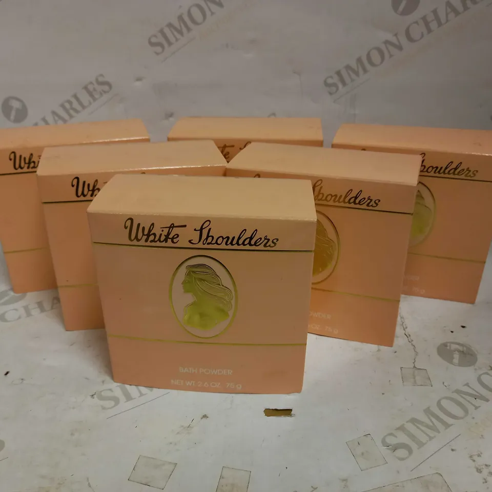 WHITE SHOULDERS BATH POWDER 75g X6