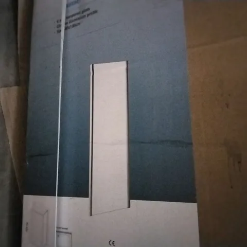 BOXED BRAND NEW JUNO 80 X 190CM 6MM TEMPERED GLASS CHROME ALUMINIUM PROFILE SIDE PANEL