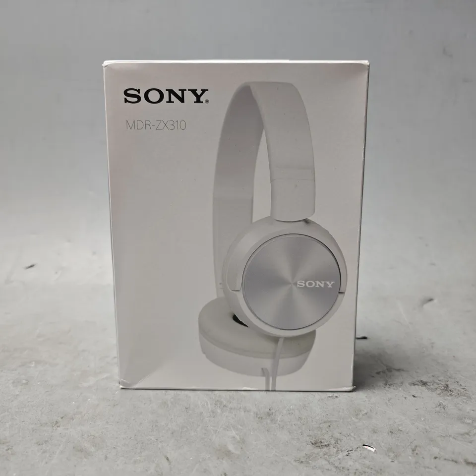 SONY MDR-ZX310 WHITE HEADPHONES 