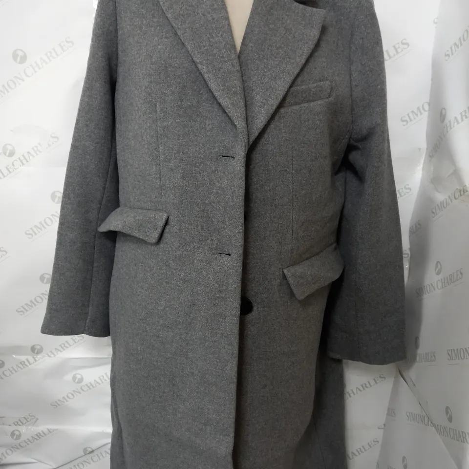 H&M HEAVY WEIGHTED TRENCH COAT IN GREY - EUR 40