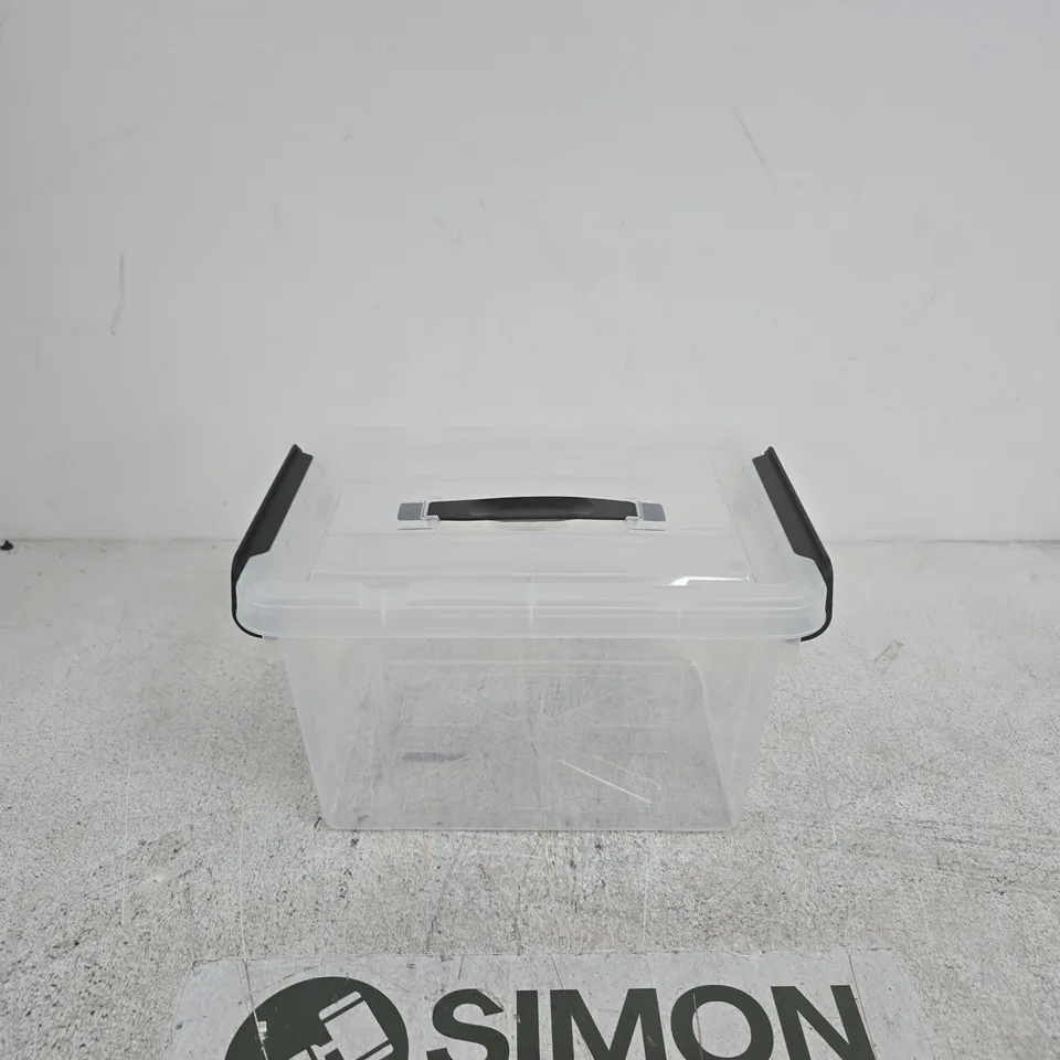 CLEAR STORAGE BOX – 10 LITRE, TRANSPARENT WITH LID