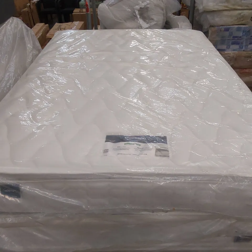 QUALITY BAGGED 4'6" DOUBLE SILENTNIGHT MIRACOIL SPRUNG PIPPA ULTIMATE PILLOWTOP FIRM MATTRESS RRP £429