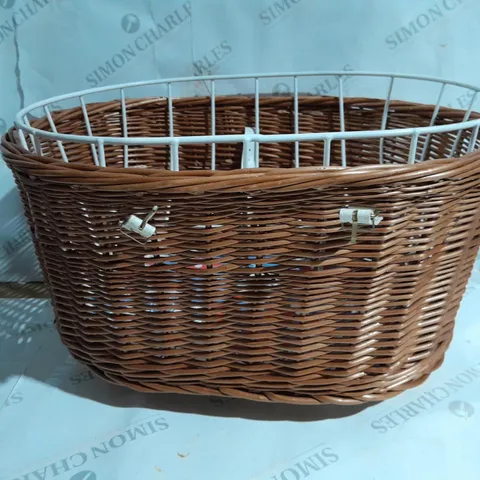 WICKER BICYCLE BASKET 