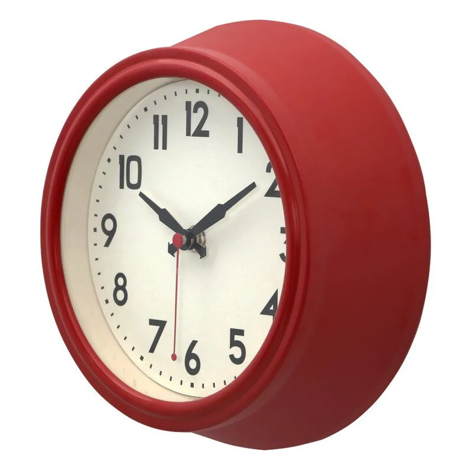 22CM WALL CLOCK RED