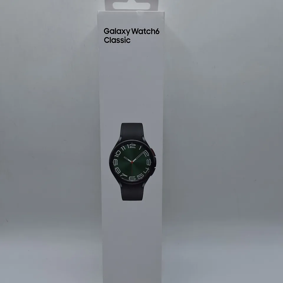 SEALED SAMSUNG GALAXY WATCH6 CLASSIC IN BLACK - SM-R965FZKAEUA