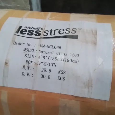 QUALITY BAGGED AND ROLLED NICHELI DOUBLE MATTRESS 