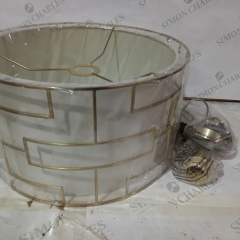 DESIGNER GOLD EFFECT CEILING LIGHT