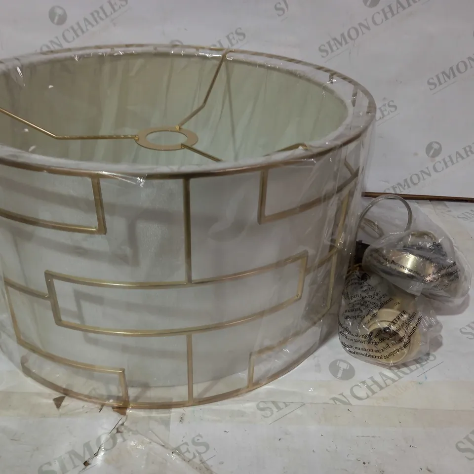 DESIGNER GOLD EFFECT CEILING LIGHT