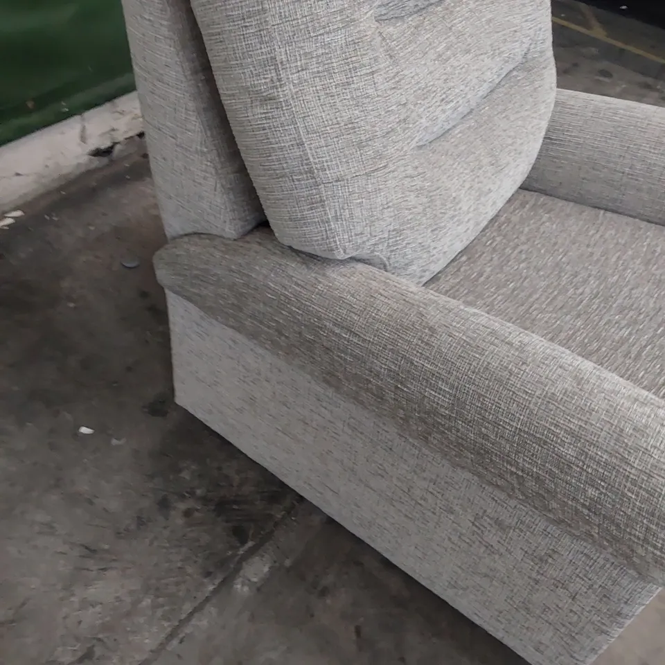 QUALITY BRITISH DESIGNER G PLAN HOLMES SMALL ARMCHAIR FARROW MIST FABRIC 