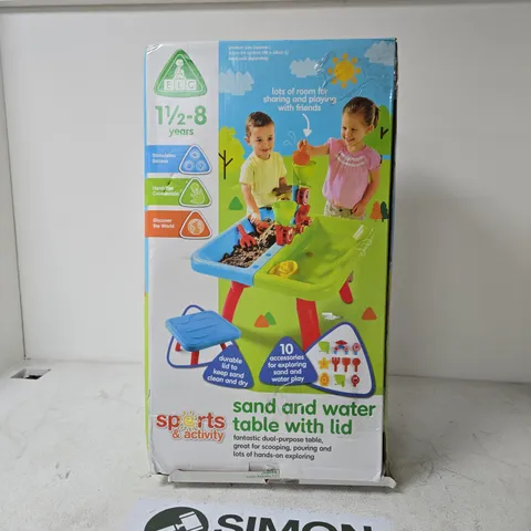 ELC SAND & WATER TABLE WITH LID – AGES 1½–8 YEARS (BOXED)