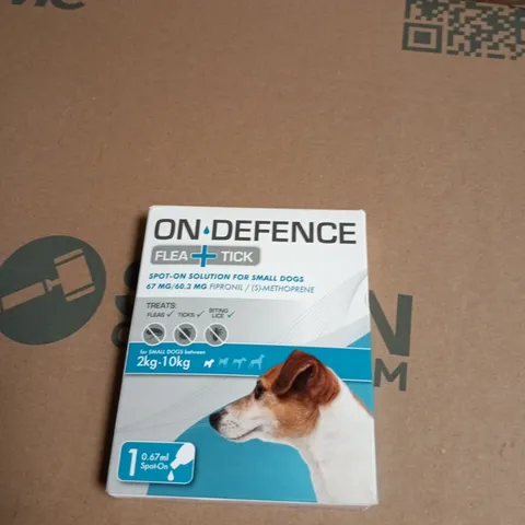 BOX OF APPROXIMATELY 15 ASSORTED PET PRODUCTS INCLUDING FLEA TICK SOLUTION , ANTISEPTIC SKINCARE AND PLAQUE OFF POWDER