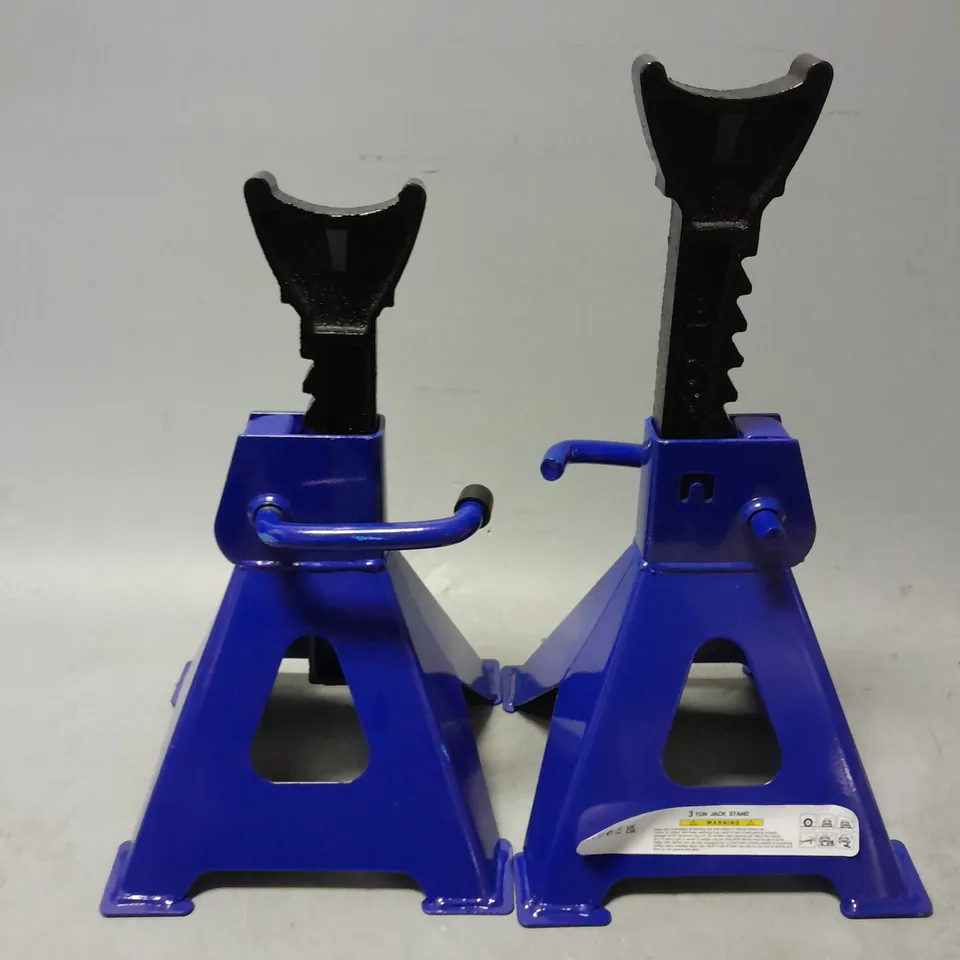 SET OF 2 3 TON JACK STAND IN BLUE