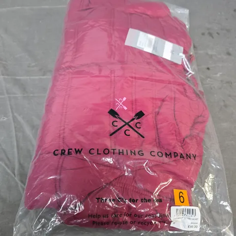 CREW CLOTHING COMPANY LIGHTWEIGHT PADDED JACKET – PINK – WOMEN'S UK 6