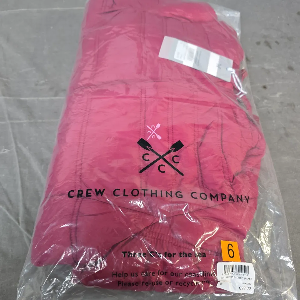 CREW CLOTHING COMPANY LIGHTWEIGHT PADDED JACKET – PINK – WOMEN'S UK 6