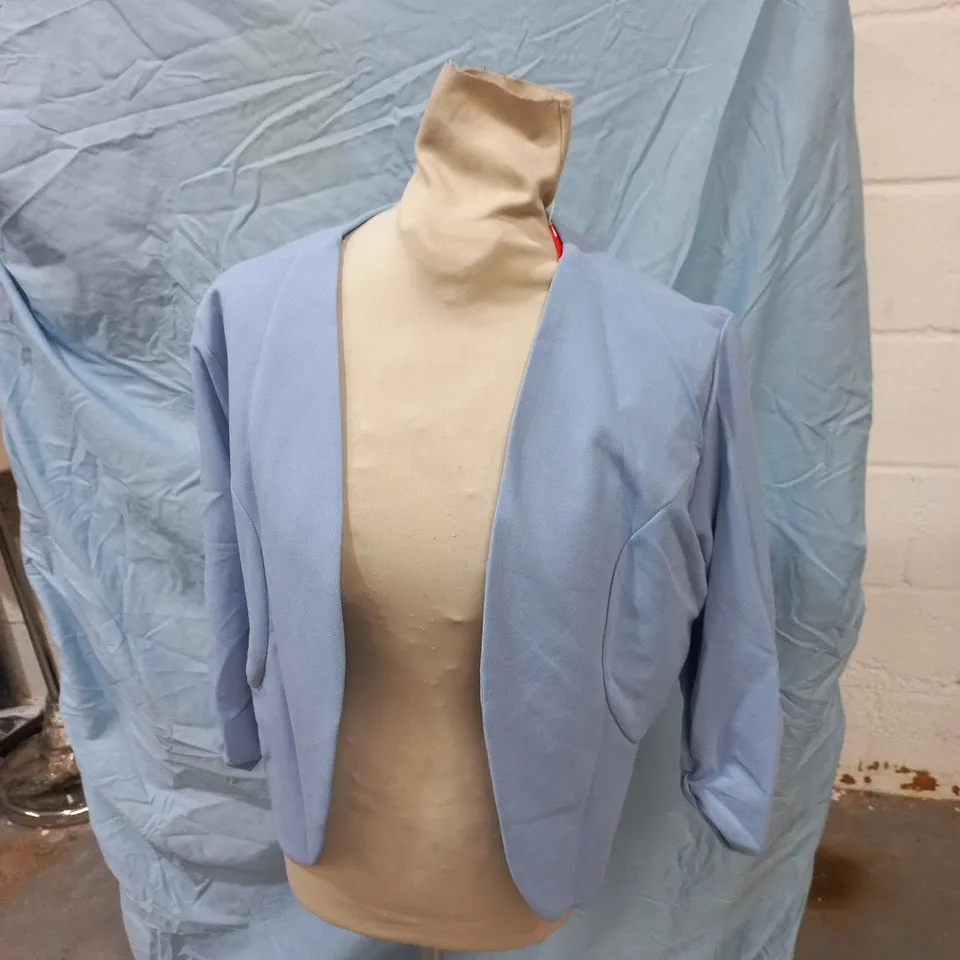 MINT LIMIT LIGHT BLUE CROPPED JACKET – SIZE L