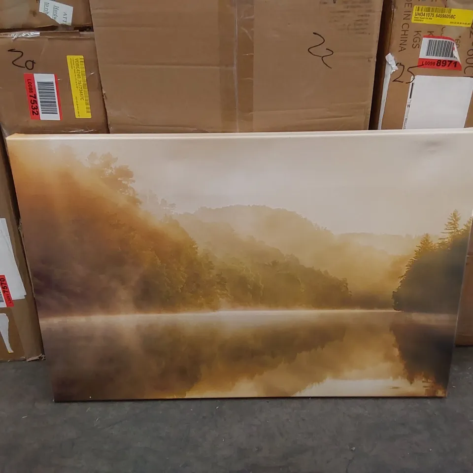 WILDERNESS LAKE BY DAN BRANDENBURG - WRAPPED CANVAS PRINT 