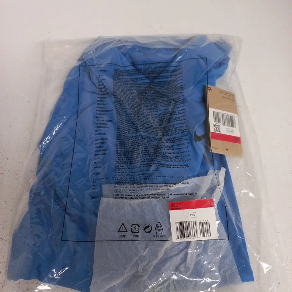 NIKE MEN'S GOLF SHIRT – UK LARGE (LG) BLUE