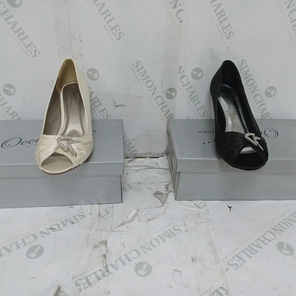 LOT OF 12 PAIRS OF OCCASIONS BY CASANDRA LADIES SHOES