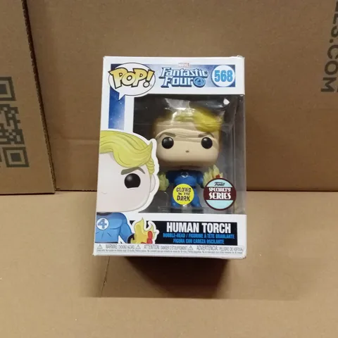 BOXED FUNKO POP FANTASTIC FOUR 568 HUMAN TORCH BOBBLE-HEAD