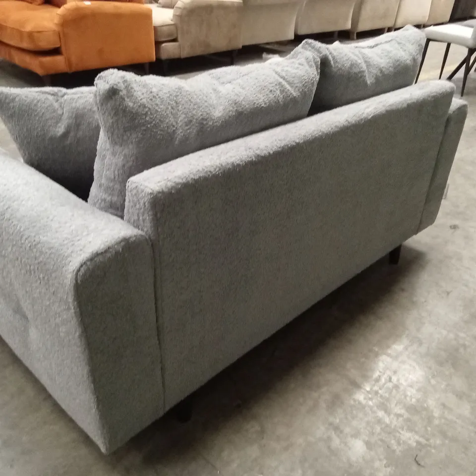 RUNE 2 SEATER FABRIC SOFA - GREY RRP £549