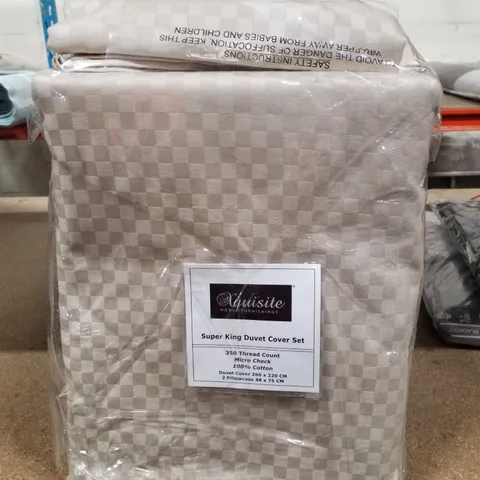 ADRIA 100% COTTON 350 TC REVERSIBLE DUVET COVER SET