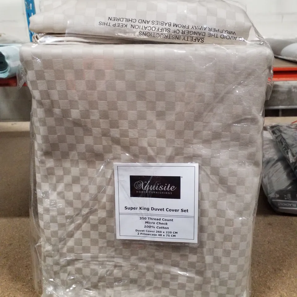 ADRIA 100% COTTON 350 TC REVERSIBLE DUVET COVER SET