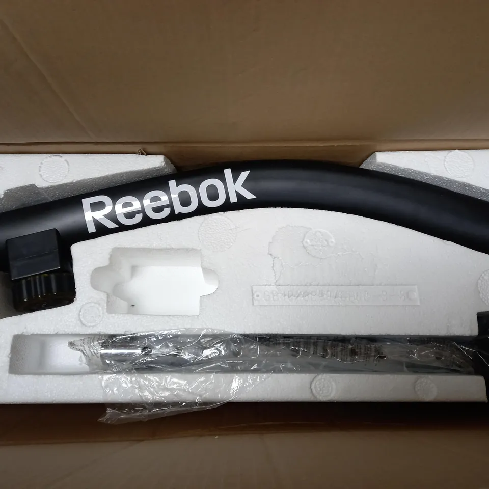 BOXED REEBOKE ONE GB40 EXERCISE BIKE IN BLACK/YELLOW - COLLECTION ONLY