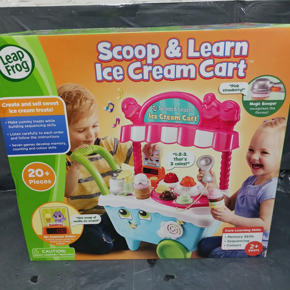 LEAP FROG SCOOP N LEARN ICE CREAM CART