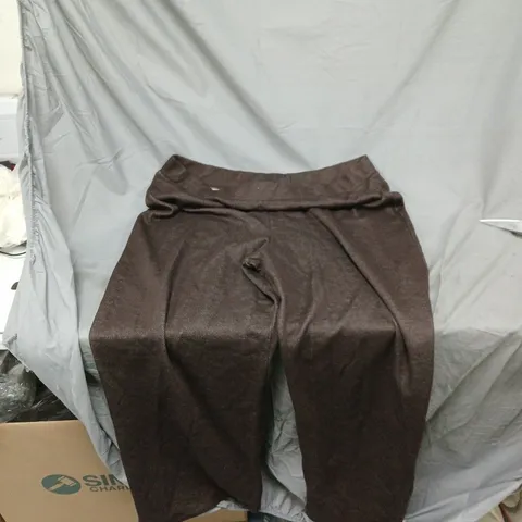 VERY COLLECTION BROWN WIDE LEG TROUSER CO-ORD UK SIZE 20