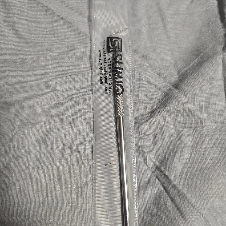 APPROXIMATELY 50 SUMIQ STAINLESS STEEL PRECISION TOOL WITH KNURLED HANDLE – IN PACKAGING