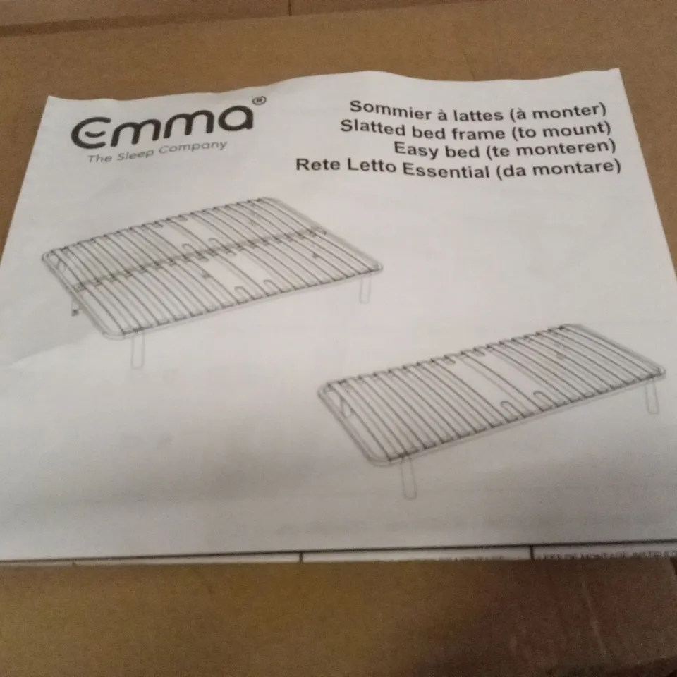 BRAND NEW BOXED EMMA SLATTED BED FRAME - 135 X 190 DOUBLE (1 BOX)