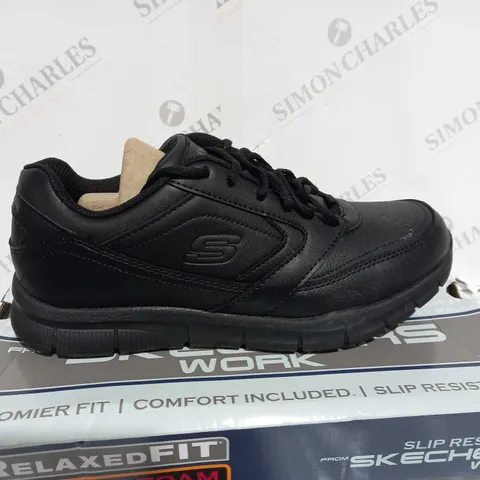 SKECHERS WORK SLIP RESISTANT BLACK SIZE 8