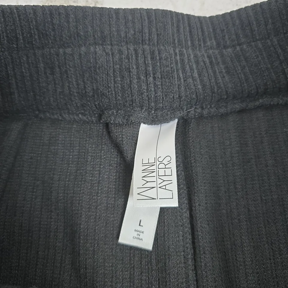 WYNNE LAYERS BLACK CORDUROY TROUSERS – SIZE L, MADE IN CHINA