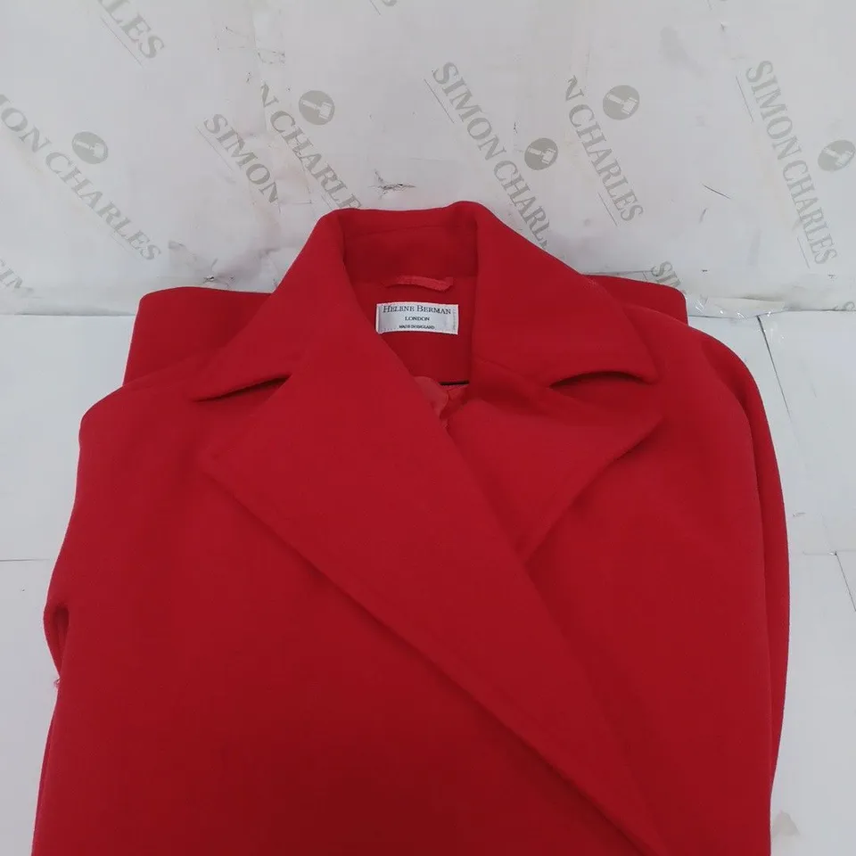 HELENE BERNMAN LONDON COAT IN RED