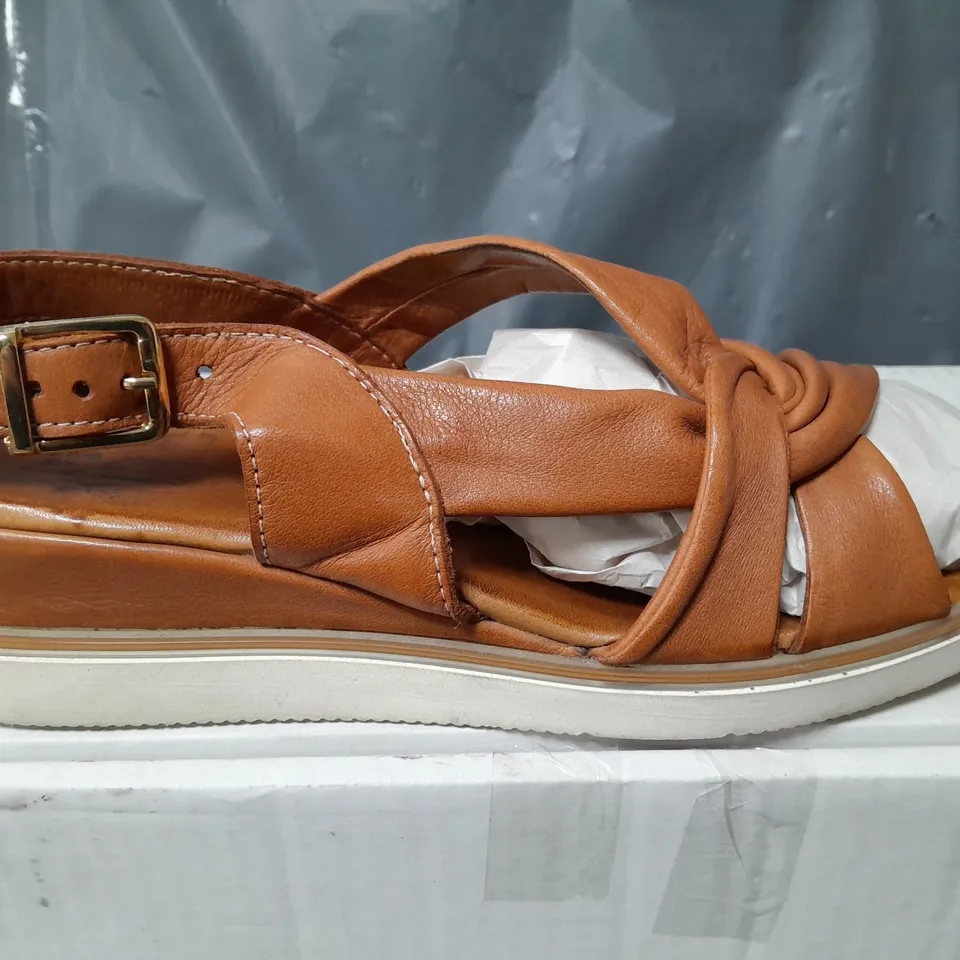 MODA IN PELLE OLANNA SANDALS IN TAN - SIZE 38