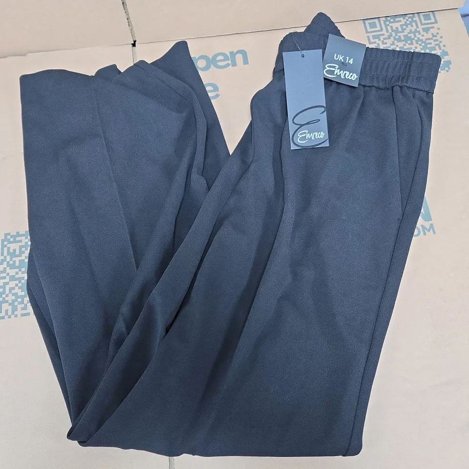 APPROXIMATELY 10 ASSORTED EMRECO TROUSERS IN BLACK