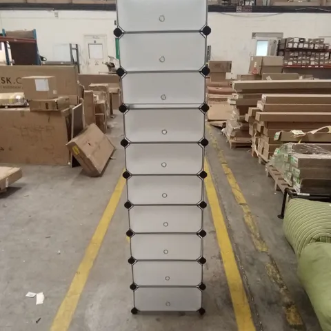 20 PAIR STACKABLE SHOE STORAGE BOXES (SET OF 10)