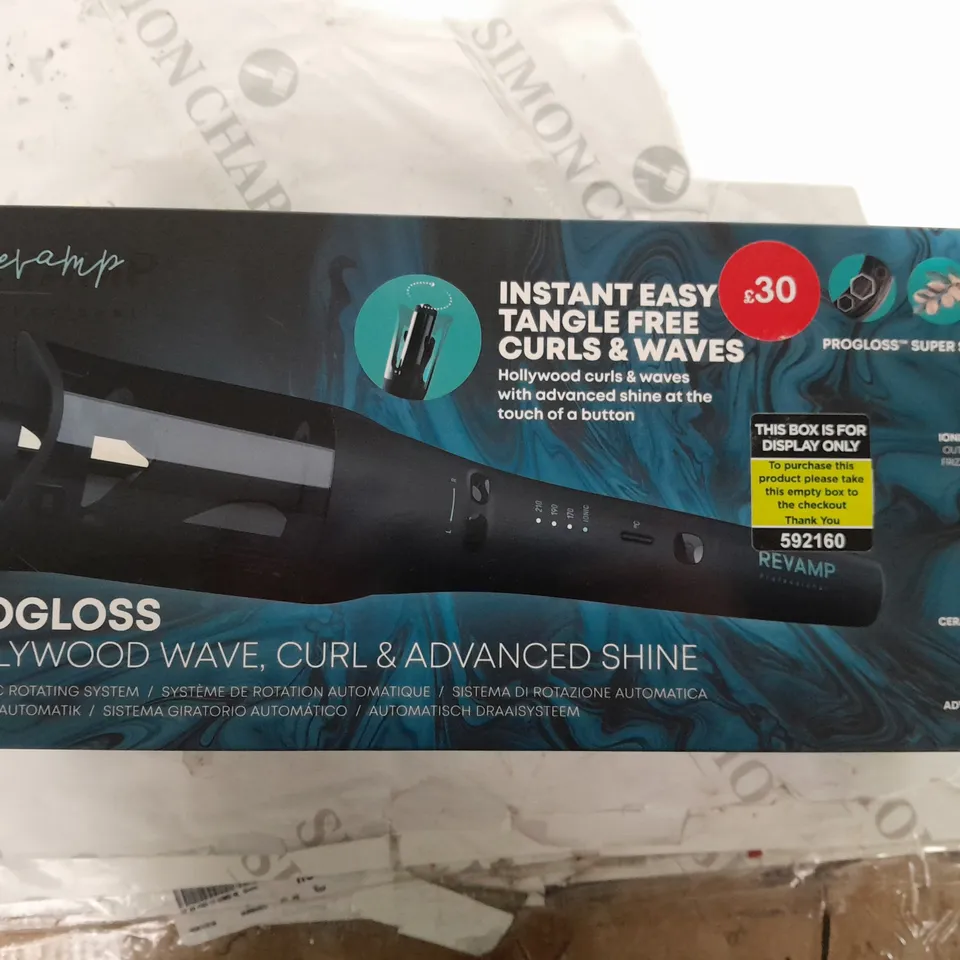 BOXED REVAMP PROGLOSS HOLLYWOOD WAVE, CURL & ADVANCED SHINE AUTOMATIC ROTATING SYSTEM (CL-2250-GB)