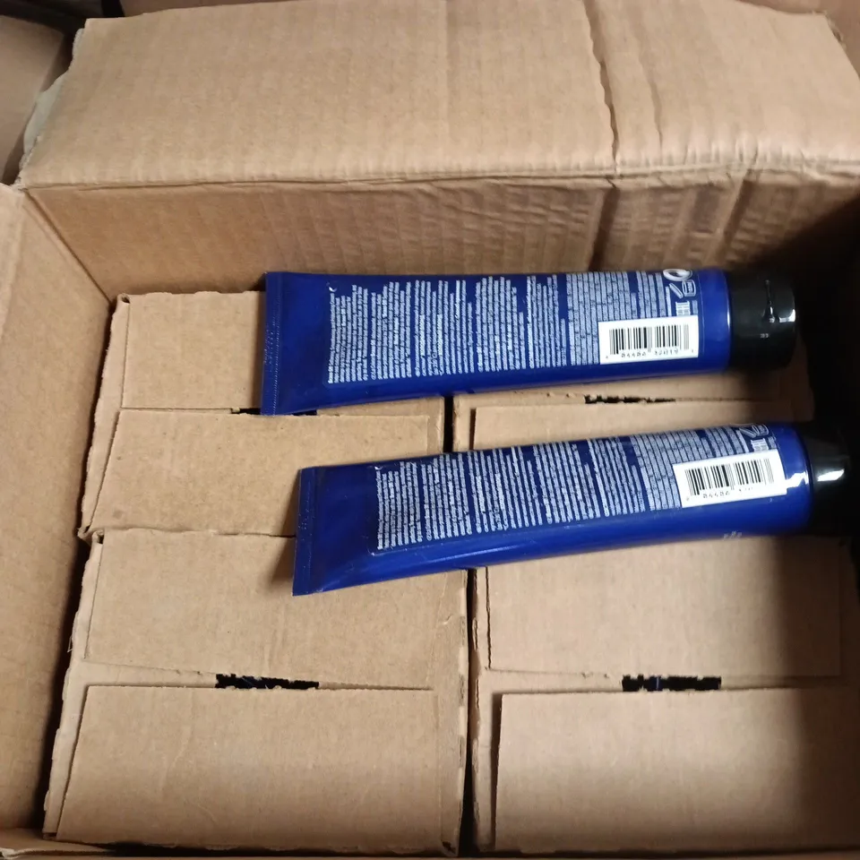 BOX OF APPROXIMATELY 24 TUBES OF MATRIX BRASS OFF PROTECTING CREAMS 150ML PER TUBE