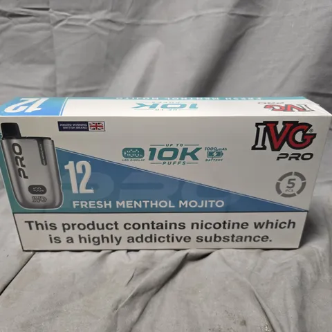 BOXED AND SEALED IVG PRO VAPE KIT MULTIPACK – FRESH MENTOL MOJITO – 5 PCS