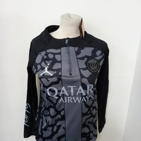 PSG AIR JORDAN HALF ZIP TOP SIZE 12