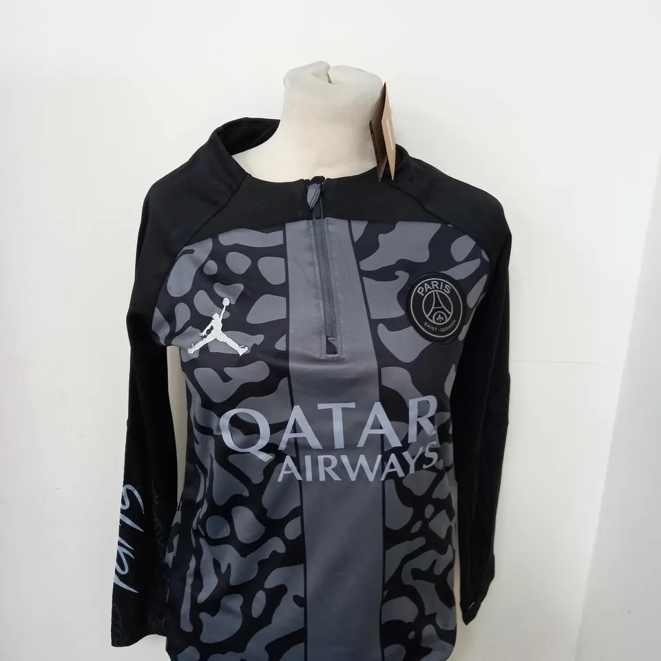 PSG AIR JORDAN HALF ZIP TOP SIZE 12
