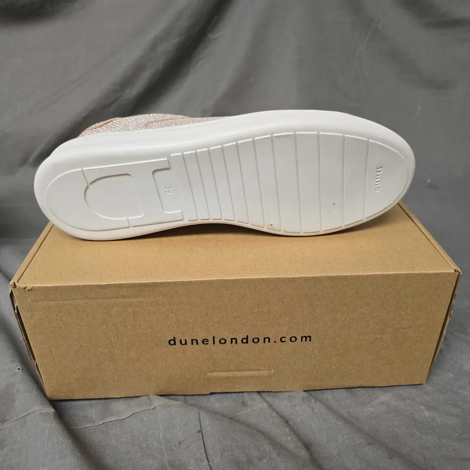 BOXED PAIR OF DUNE LONDON ENDURIN SLIMSOLE TRAINERS - 6